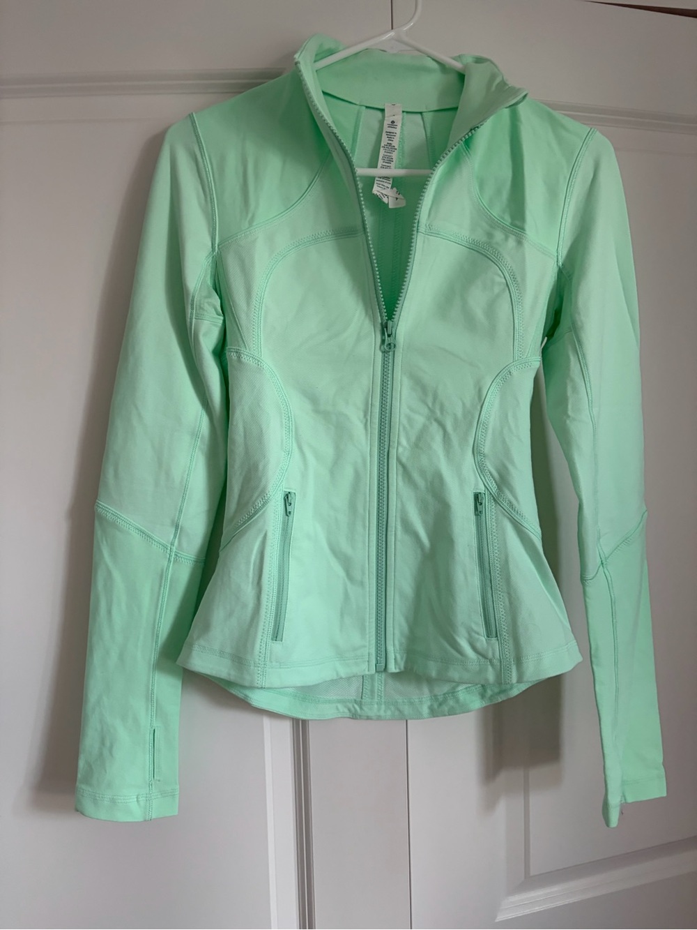 lululemon athletica Mint Green Hooded Zip Jacket
